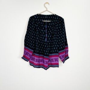 Anna Sui Silk Peasant Blouse